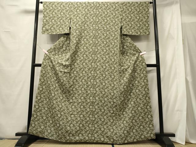 平和屋着物■上質な小紋 番傘 正絹 逸品 CABE8385oy