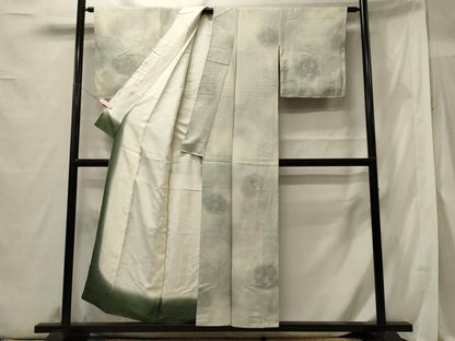 平和屋着物■上質な小紋 草花文 暈し染め 正絹 逸品 CABE8400oy