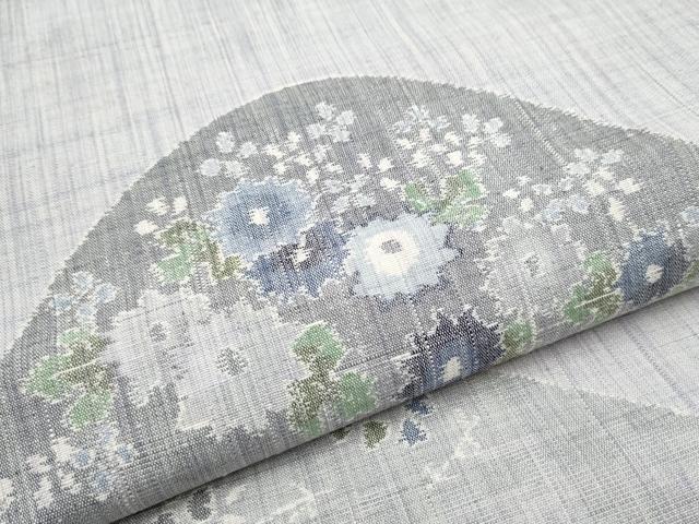 平和屋着物●全通柄袋帯　紬地　遠山舞花文　正絹　逸品　CABE8445hy 平和屋着物○全通柄袋帯 紬地 遠山舞花文 正絹 逸品 CABE8445hy