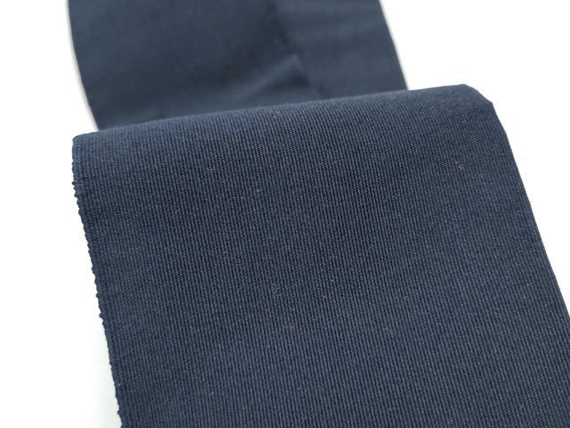 平和屋着物●男性　爪掻き本綴れ　角帯　色無地　藍鉄色　正絹　逸品　CABE8458hy