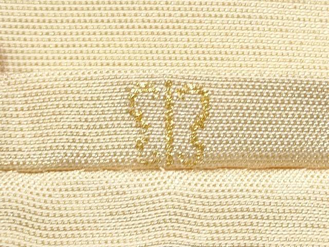 平和屋着物●西陣　川島織物　六通柄　本袋帯　流水文　金糸　正絹　逸品　CABE8472hy
