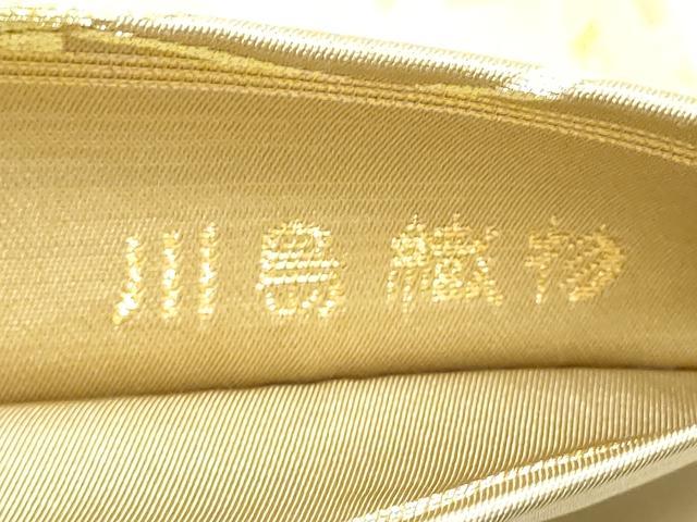 平和屋着物●西陣　川島織物　六通柄　本袋帯　籬草花文　金銀糸　正絹　逸品　CABE8497hy