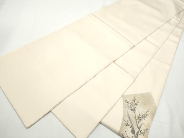 平和屋着物●塩瀬　太鼓柄袋帯　手描き　地紙花文　金彩　正絹　逸品　CABE8558hy