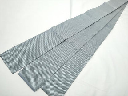 平和屋着物●男性　本場筑前博多織　角帯　霞文　正絹　逸品　CABE8575hy