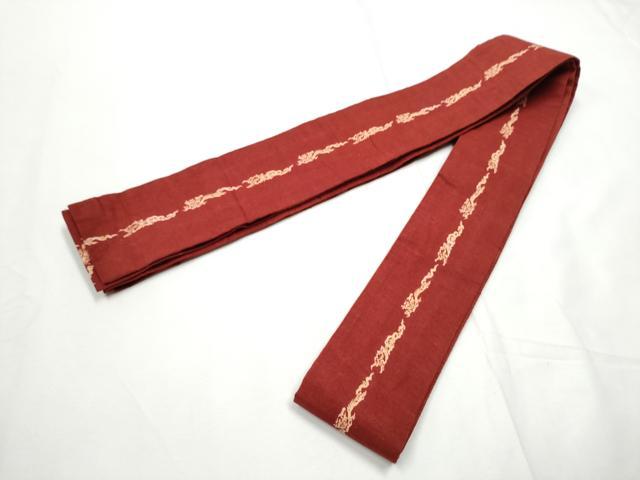 平和屋着物●男性　両面　角帯　龍　綿　逸品　CABE8576hy