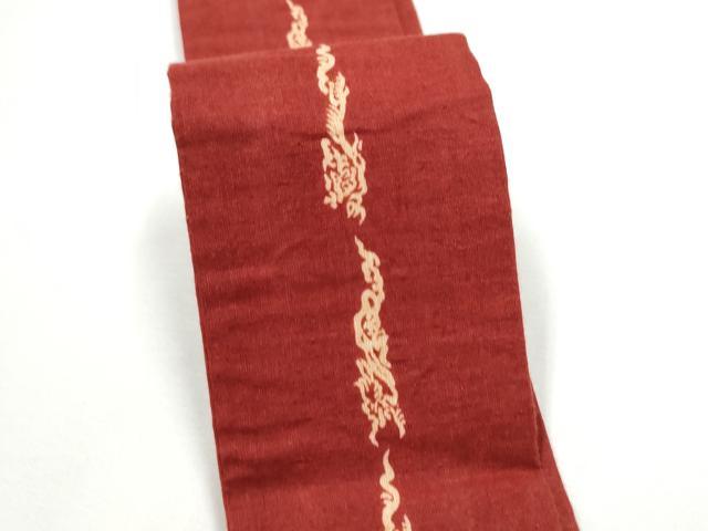 平和屋着物●男性　両面　角帯　龍　綿　逸品　CABE8576hy