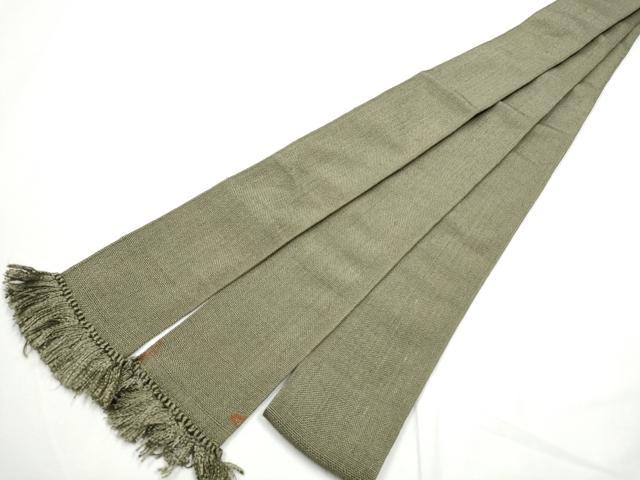 平和屋着物●男性　角帯　紬地　色無地　岩井茶色　正絹　逸品　CABE8577hy