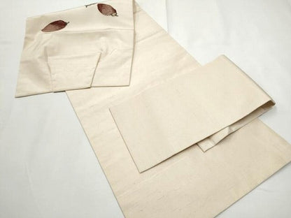 平和屋着物●つけ帯　紬地　成物　正絹　逸品　CABE8588hy