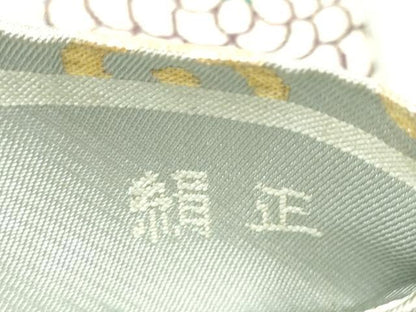 平和屋着物●つけ帯　唐織　菊唐草文　金糸　正絹　逸品　CABE8594hy