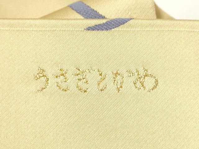 平和屋着物●九寸名古屋帯　唐織　うさぎとかめ　金糸　正絹　逸品　CABE8604hy