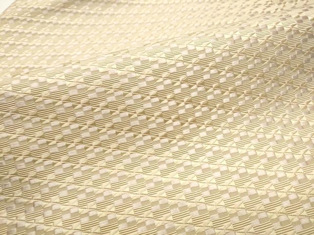 平和屋着物●本場筑前博多織　八寸名古屋帯　幾何学文様　正絹　逸品　CABE8609hy