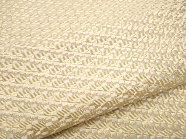 平和屋着物○本場筑前博多織 八寸名古屋帯 幾何学文様 正絹 逸品