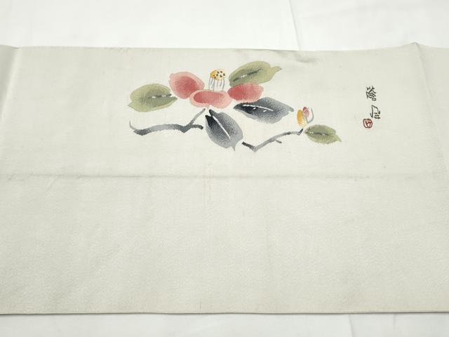 平和屋着物○爪掻き本綴れ 八寸名古屋帯 作家物 枝花