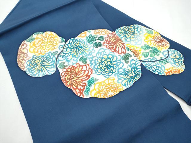 平和屋着物●塩瀬　九寸名古屋帯　型染め　乱菊　金銀彩　正絹　逸品　CABE8626hy