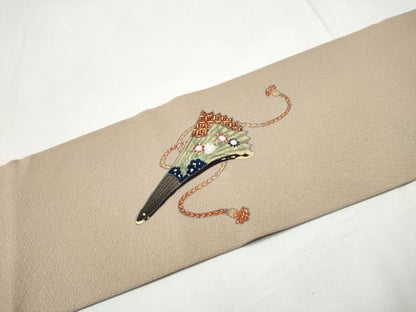 平和屋着物●内山晴祥　九寸名古屋帯　童子遊び　金彩　正絹　逸品　CABE8640hy