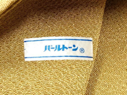 平和屋着物●九寸名古屋帯　ろうけつ染　道長文様　鬼しぼ縮緬　正絹　逸品　CABE8659hy