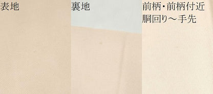 平和屋着物●塩瀬　九寸名古屋帯　舞梅文　金彩　正絹　逸品　CABE8660hy