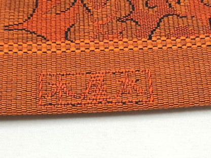 平和屋着物●名門木屋太　今河織物　全通柄袋帯　花唐草文　正絹　逸品　CABE8679hy