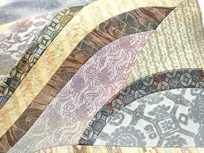 平和屋着物●両方向　両面　太鼓柄袋帯　金華山織　切嵌　流水吉祥文　金銀糸　正絹　逸品　CABE8684hy