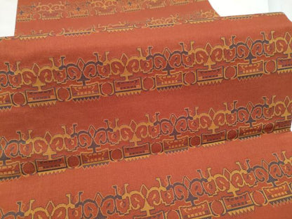 平和屋着物●両面　全通柄袋帯　獅噛文長斑錦　鈴乃屋扱い　正絹　逸品　CABE8690hy