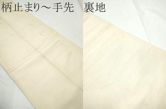 平和屋着物●六通柄　本袋帯　唐織　花鳥丸文　金糸　正絹　逸品　CABE8693hy
