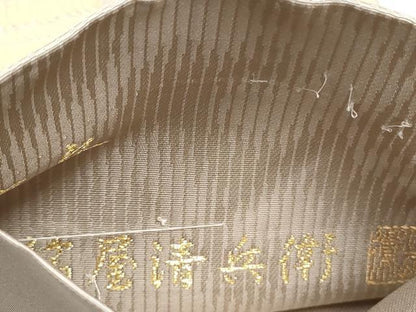 平和屋着物●西陣織　陰山織物謹製　箔屋清兵衛　六通柄袋帯　草木染　色目緘甲冑文　金糸　正絹　逸品　CABE8745hy