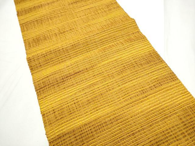 平和屋着物●八寸名古屋帯　紬地　霞文　正絹　逸品　CABE8772hy
