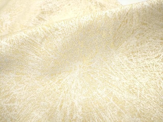 平和屋着物●龍村美術織物　たつむら　九寸開き名古屋帯　菊もみ　金糸　正絹　逸品　CABE8784hy