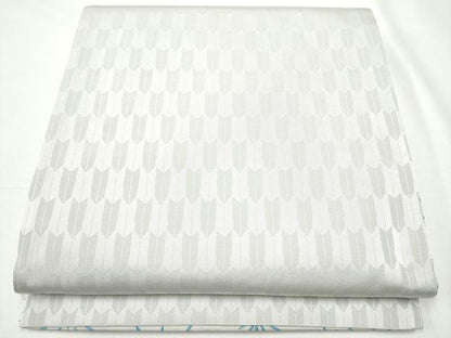 平和屋着物●両面　全通柄袋帯　麻の葉文様　正絹　逸品　CABE8796hy