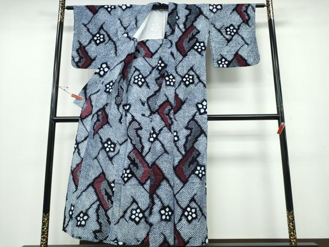 平和屋着物∴夏物 浴衣 有松鳴海絞り 檜垣花文 綿 逸品 CABE8809ng