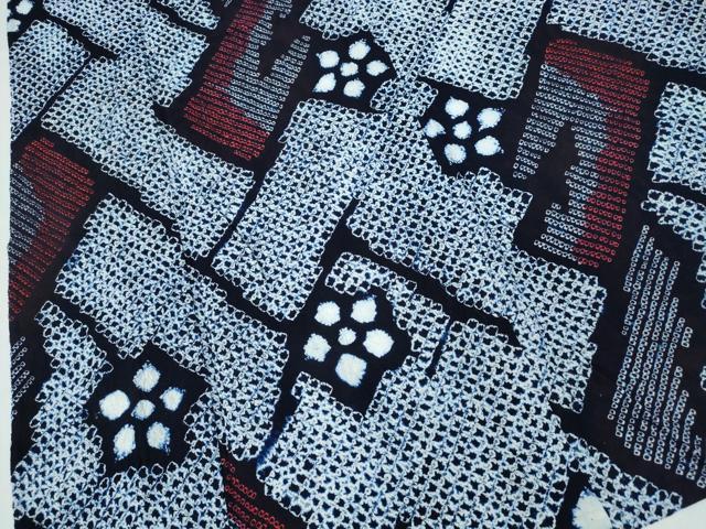 平和屋着物∴夏物 浴衣 有松鳴海絞り 檜垣花文 綿 逸品 CABE8809ng