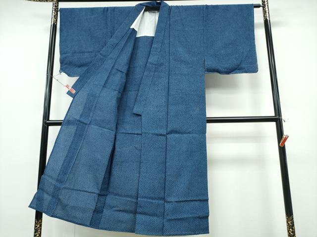 平和屋着物∴夏物　男性　浴衣　有松鳴海絞り　三浦絞り　綿　逸品　CABE8811ng