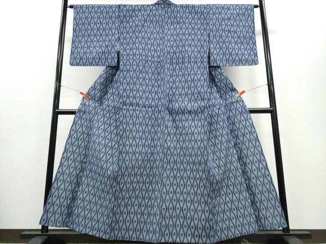 平和屋着物∴夏物 浴衣 立涌花文 リップル生地 綿 逸品 CABE8839ng
