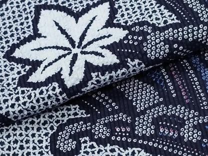 平和屋着物∴夏物 浴衣 立波舞花文 リップル生地 綿 逸品 未使用 CABE8840ng