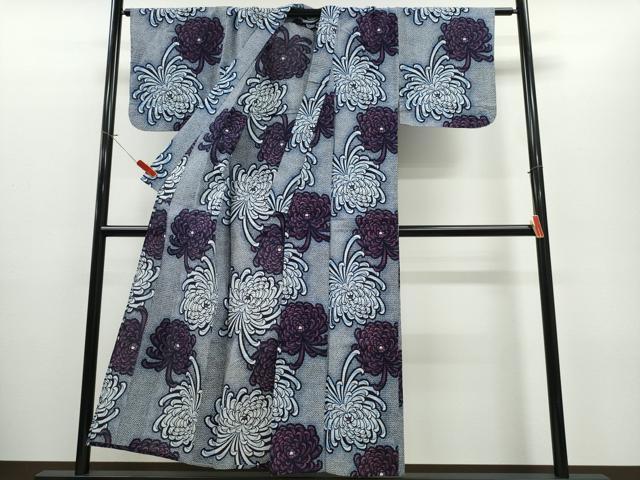 平和屋着物∴夏物 浴衣 乱菊 リップル生地 綿 逸品 CABE8842ng