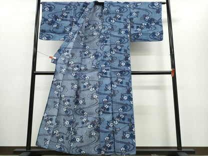 平和屋着物∴夏物 浴衣 竜田川 リップル生地 綿 逸品 CABE8843ng