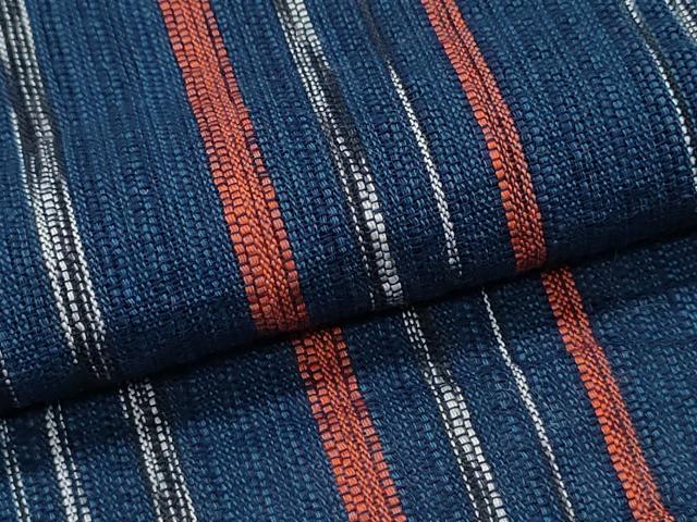平和屋着物∴夏物 阿波しじら織 浴衣 縞 綿 逸品 CABE8850ng