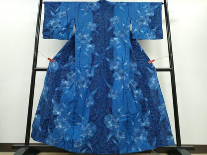 平和屋着物∴夏物 浴衣 舞花文 日本製 綿 逸品 CABE8858ng