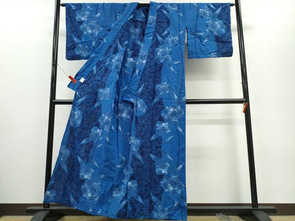平和屋着物∴夏物 浴衣 舞花文 日本製 綿 逸品 CABE8858ng