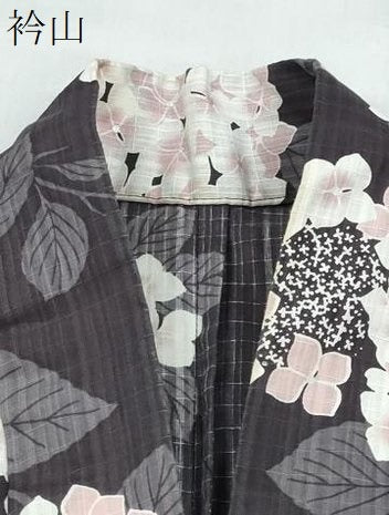 平和屋着物∴夏物 浴衣 紫陽花 銀彩 綿 逸品 CABE8860ng