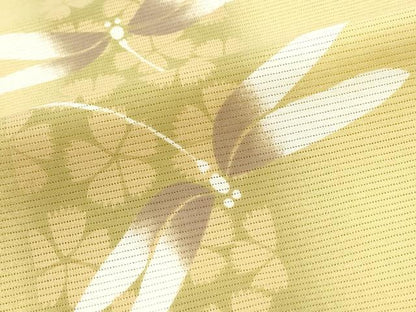 平和屋着物∴夏物 夢工房 浴衣 綿絽 トンボ 蜻蛉 花間道 綿 逸品 CABE8905ng