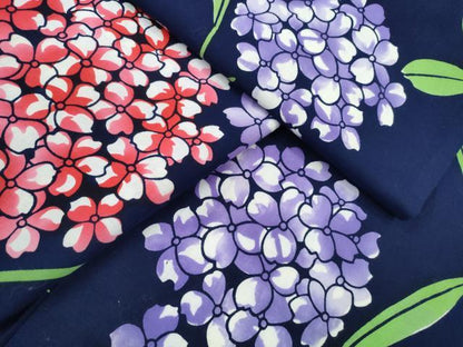 平和屋着物∴夏物 浴衣 紫陽花 綿 逸品 CABE8909ng
