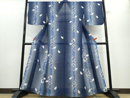 平和屋着物∴夏物 浴衣 綿紅梅 舞桜間道 さんび謹製 綿 逸品 CABE8912ng