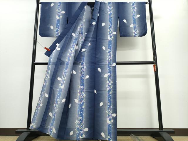平和屋着物∴夏物 浴衣 綿紅梅 舞桜間道 さんび謹製 綿 逸品 CABE8912ng
