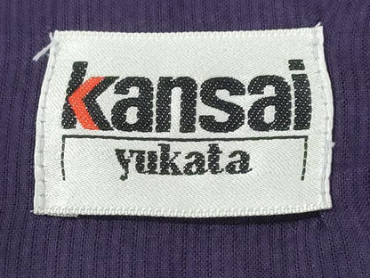 平和屋着物∴世界的ファッションデザイナー　山本寛斎　kansaiブランド　夏物　浴衣　百合　ゆり　綿　逸品　CABE8916ng