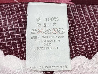平和屋着物∴夏物 浴衣 綿紅梅 牡丹 綿 逸品 CABE8917ng