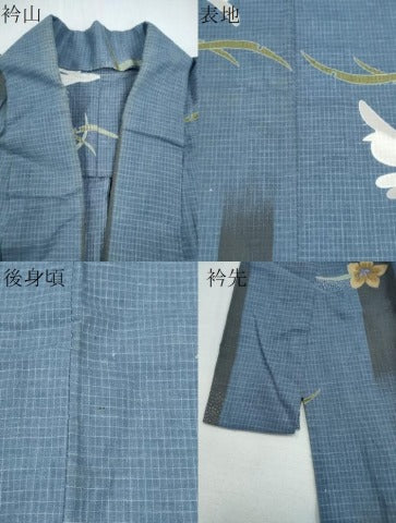 平和屋着物∴夏物　浴衣　綿紅梅　雪芝花兎丸文　綿　逸品　CABE8920ng 平和屋着物∴夏物 浴衣 綿紅梅 雪芝花兎丸文 綿 逸品 CABE8920ng