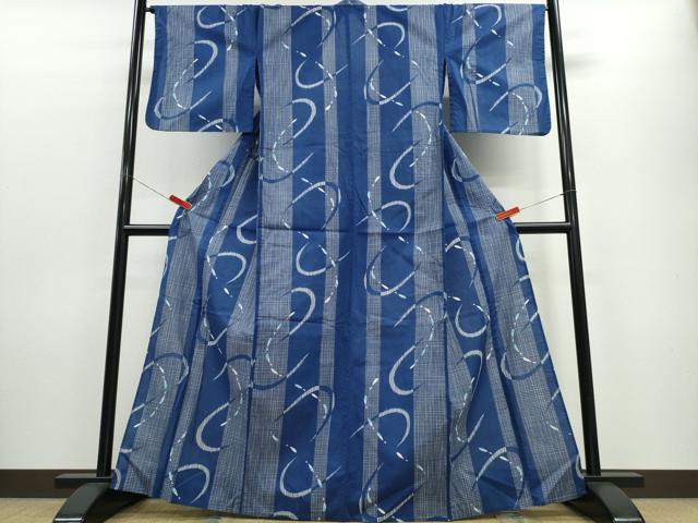 平和屋着物∴夏物 浴衣 吉祥間道 綿 逸品 CABE8931ng