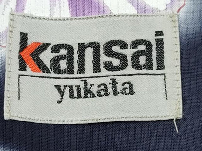 平和屋着物∴世界的ファッションデザイナー 山本寛斎 kansaiブランド 夏物 浴衣 朝顔 綿 逸品 CABE8939ng
