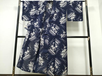 平和屋着物∴夏物 浴衣 綿絽 杜若 綿 逸品 CABE8940ng